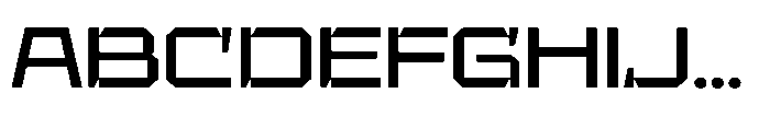UT Sracotien Expanded Medium Font UPPERCASE
