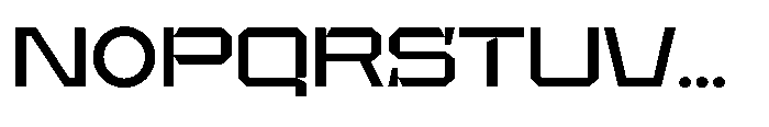 UT Sracotien Expanded Medium Font UPPERCASE