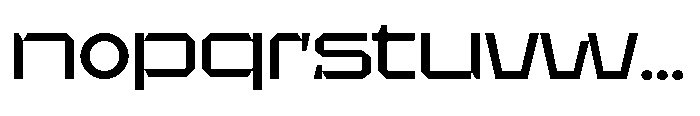 UT Sracotien Expanded Medium Font LOWERCASE
