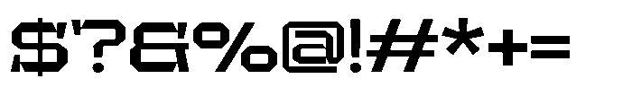 UT Sracotien Expanded Semi Bold Font OTHER CHARS
