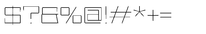 UT Sracotien Expanded Thin Font OTHER CHARS