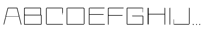 UT Sracotien Expanded Thin Font UPPERCASE