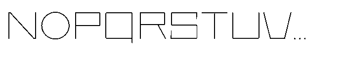 UT Sracotien Expanded Thin Font UPPERCASE