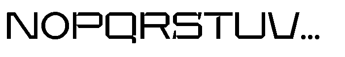 UT Sracotien Expanded Font UPPERCASE