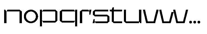 UT Sracotien Expanded Font LOWERCASE
