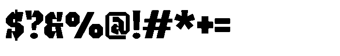 UT Sracotien Extra Bold Font OTHER CHARS