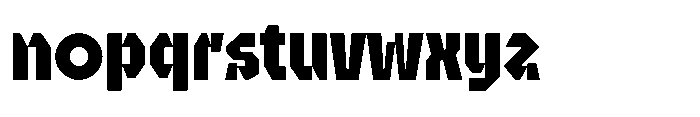 UT Sracotien Extra Bold Font LOWERCASE