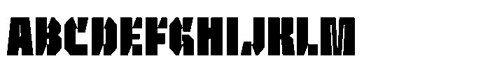 UT Sracotien Extra Condensed Black Font UPPERCASE