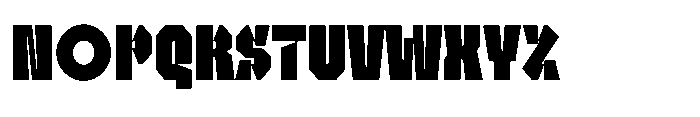 UT Sracotien Extra Condensed Black Font UPPERCASE