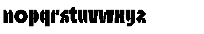 UT Sracotien Extra Condensed Black Font LOWERCASE