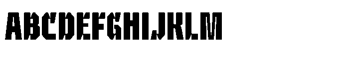 UT Sracotien Extra Condensed Bold Font UPPERCASE