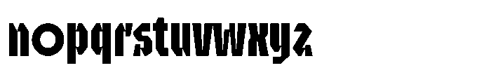 UT Sracotien Extra Condensed Bold Font LOWERCASE