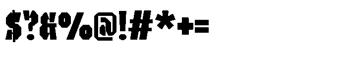 UT Sracotien Extra Condensed Extra Bold Font OTHER CHARS