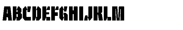 UT Sracotien Extra Condensed Extra Bold Font UPPERCASE