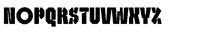 UT Sracotien Extra Condensed Extra Bold Font UPPERCASE