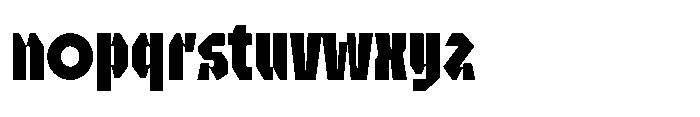 UT Sracotien Extra Condensed Extra Bold Font LOWERCASE