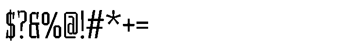 UT Sracotien Extra Condensed Light Font OTHER CHARS