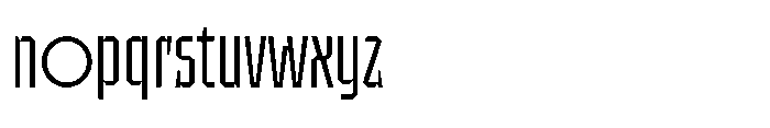 UT Sracotien Extra Condensed Light Font LOWERCASE