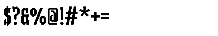 UT Sracotien Extra Condensed Medium Font OTHER CHARS