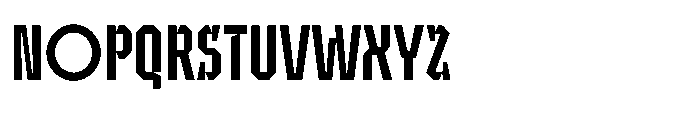 UT Sracotien Extra Condensed Medium Font UPPERCASE