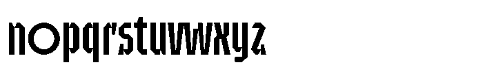 UT Sracotien Extra Condensed Medium Font LOWERCASE