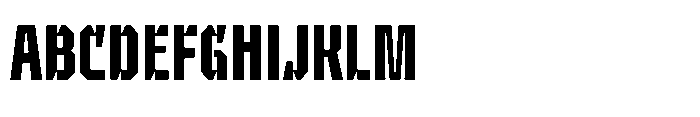 UT Sracotien Extra Condensed Semi Bold Font UPPERCASE