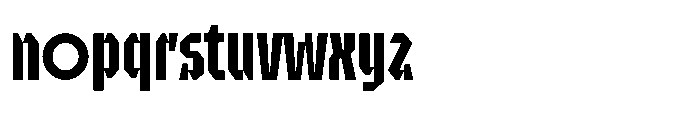 UT Sracotien Extra Condensed Semi Bold Font LOWERCASE