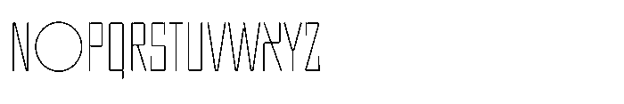 UT Sracotien Extra Condensed Thin Font UPPERCASE