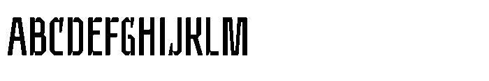 UT Sracotien Extra Condensed Font UPPERCASE