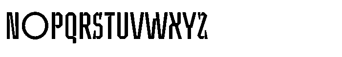 UT Sracotien Extra Condensed Font UPPERCASE