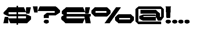 UT Sracotien Extra Expanded Black Font OTHER CHARS