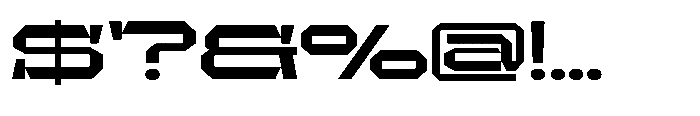 UT Sracotien Extra Expanded Bold Font OTHER CHARS