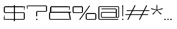 UT Sracotien Extra Expanded Extra Light Font OTHER CHARS