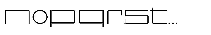 UT Sracotien Extra Expanded Extra Light Font LOWERCASE