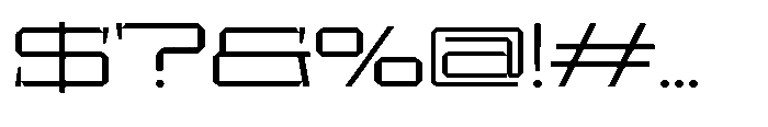 UT Sracotien Extra Expanded Light Font OTHER CHARS
