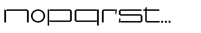 UT Sracotien Extra Expanded Light Font LOWERCASE