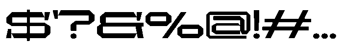UT Sracotien Extra Expanded Semi Bold Font OTHER CHARS