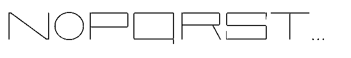 UT Sracotien Extra Expanded Thin Font UPPERCASE