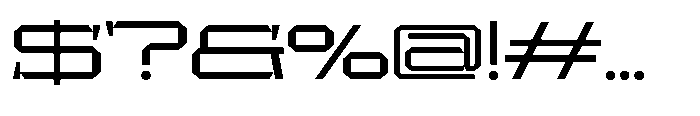 UT Sracotien Extra Expanded Font OTHER CHARS