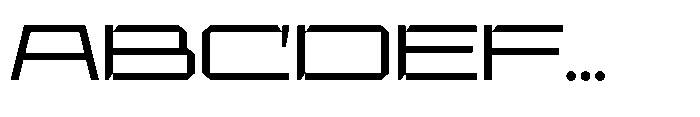 UT Sracotien Extra Expanded Font UPPERCASE