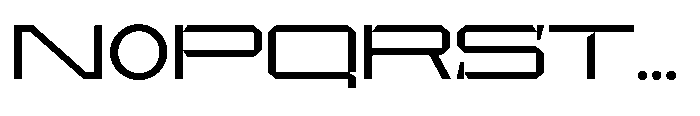 UT Sracotien Extra Expanded Font UPPERCASE