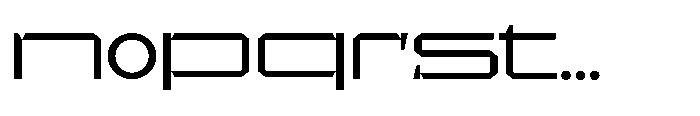 UT Sracotien Extra Expanded Font LOWERCASE