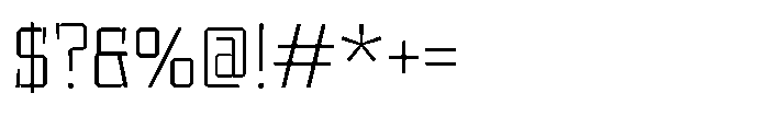 UT Sracotien Extra Light Font OTHER CHARS