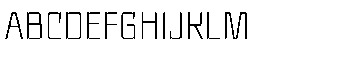 UT Sracotien Extra Light Font UPPERCASE