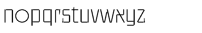 UT Sracotien Extra Light Font LOWERCASE