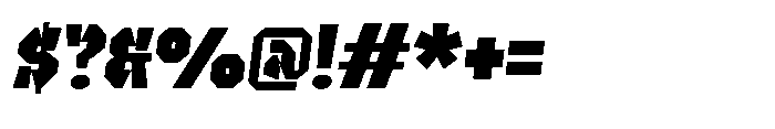 UT Sracotien Oblique Black Font OTHER CHARS