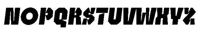 UT Sracotien Oblique Black Font UPPERCASE