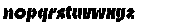UT Sracotien Oblique Black Font LOWERCASE
