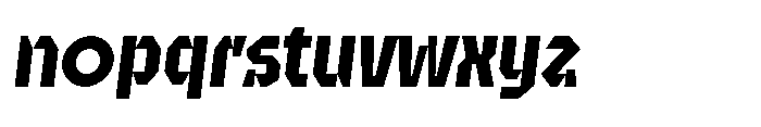 UT Sracotien Oblique Bold Font LOWERCASE