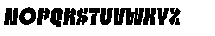 UT Sracotien Oblique Condensed Black Font UPPERCASE